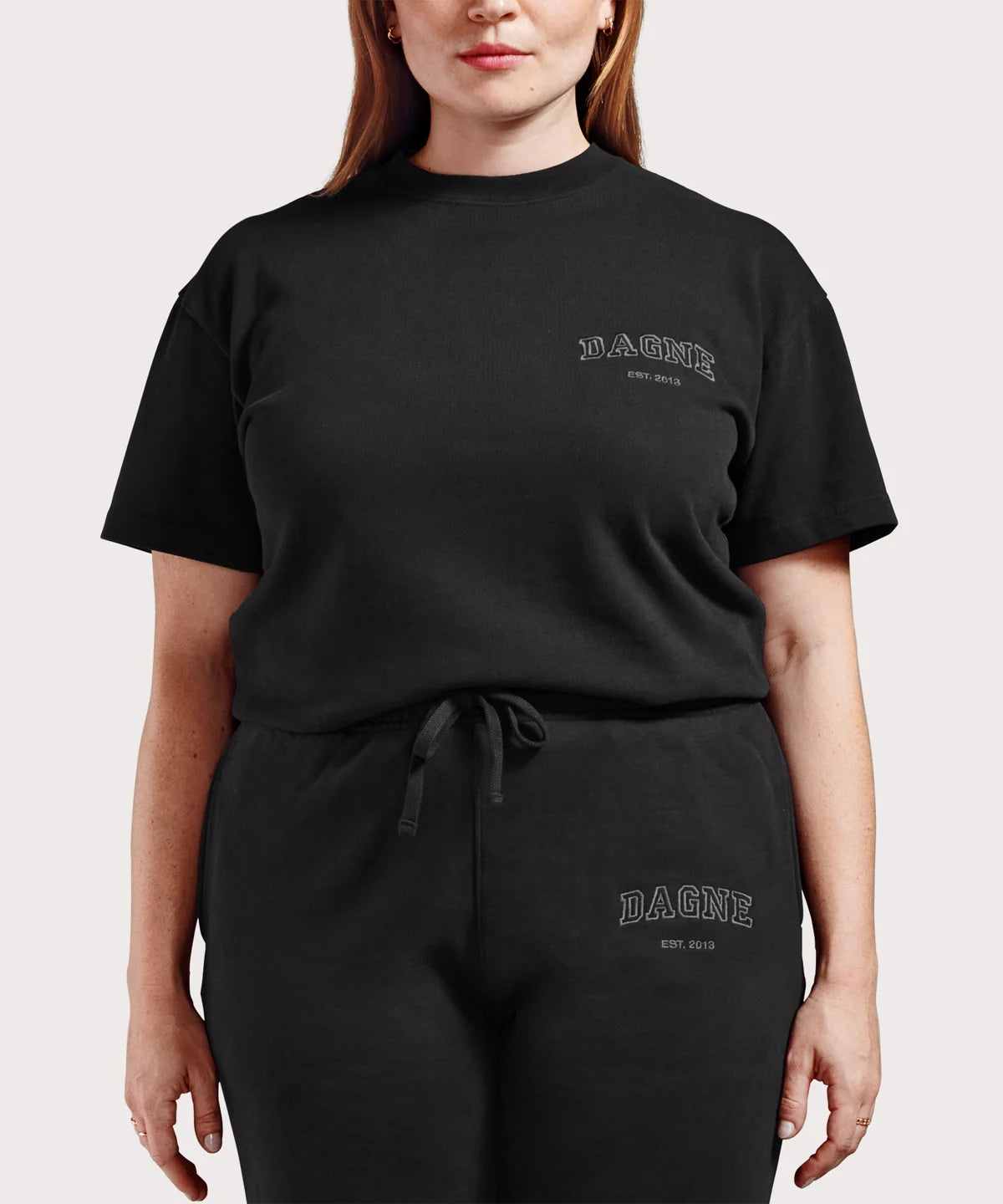Varsity Logo T-shirt in Onyx, 3X