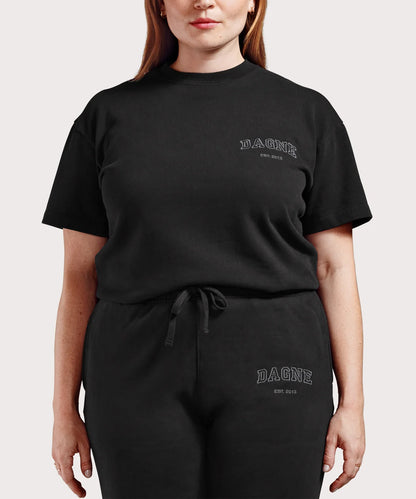 Varsity Logo T-shirt in Onyx, 3X