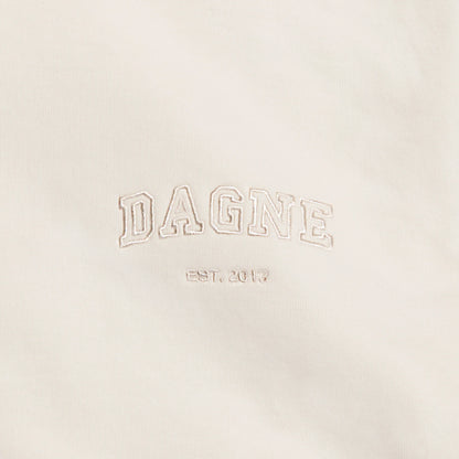 Varsity Logo Hoodie in Moonbeam, XL