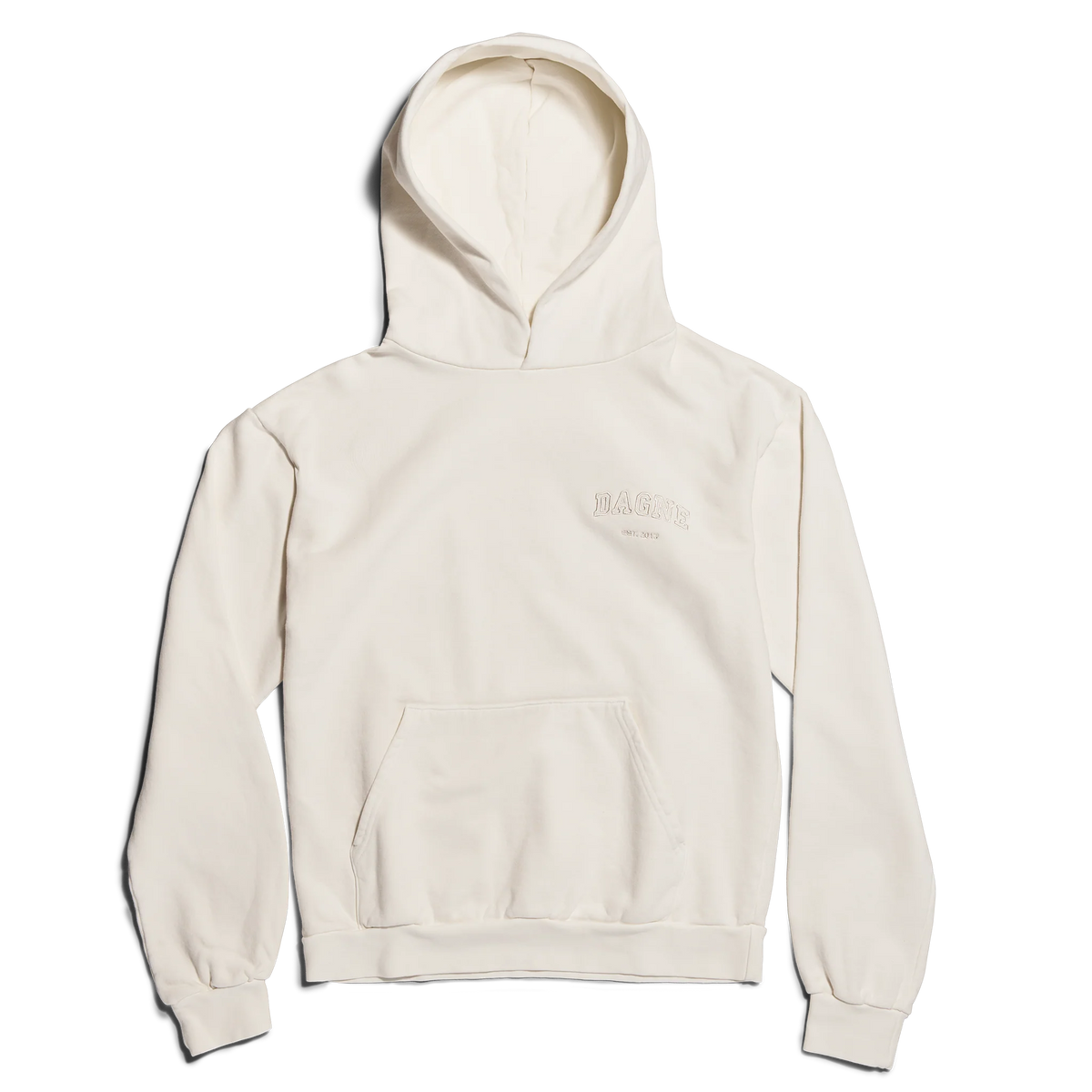 Varsity Logo Hoodie in Moonbeam, 4X