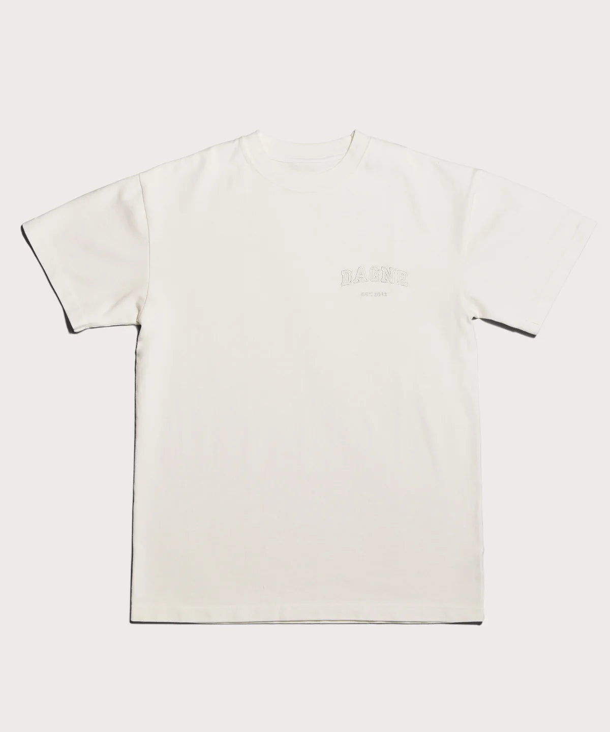 Varsity Logo T-shirt in Moonbeam, Large