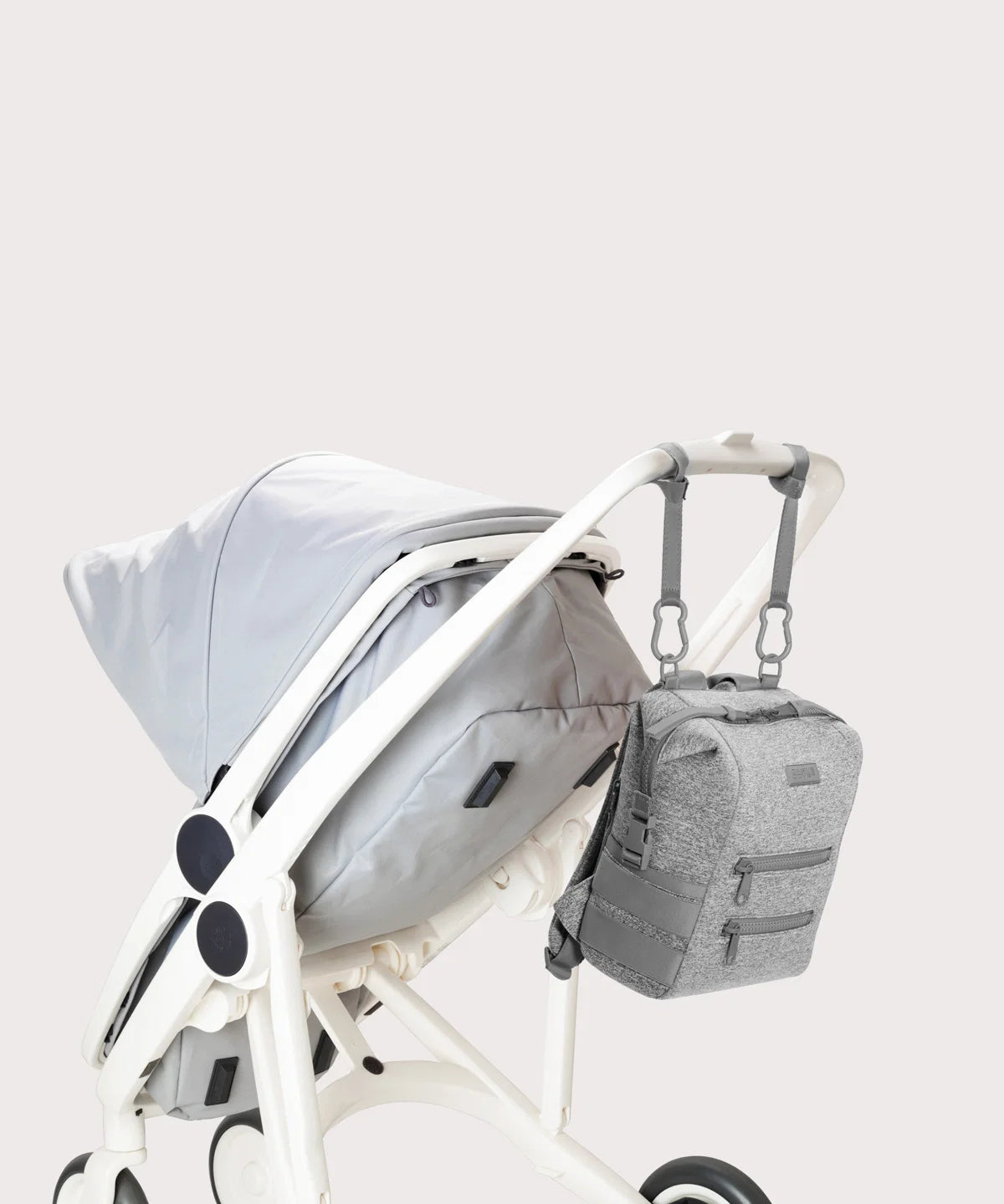 Indi Diaper Backpack in Heather Grey, Small
