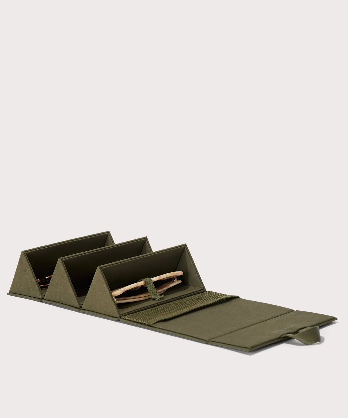 Remi Glasses Case in Dark Moss