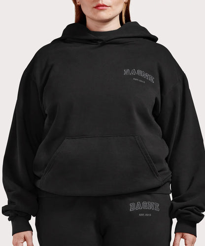 Varsity Logo Hoodie in Onyx, 4X