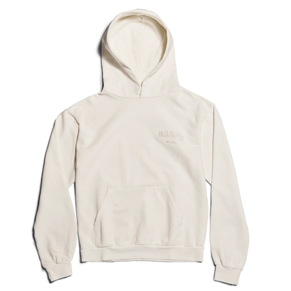 Varsity Logo Hoodie in Moonbeam, XL