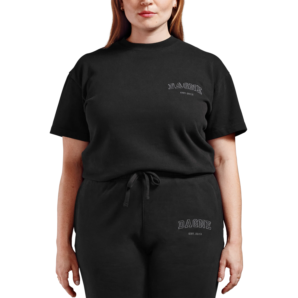 Varsity Logo T-shirt in Onyx, 3X