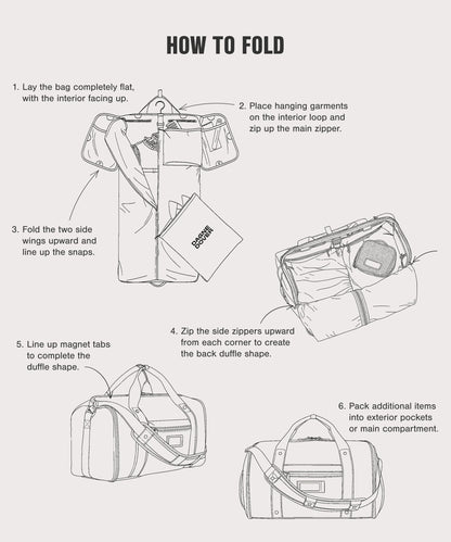 Monaco Garment Duffle in Ash