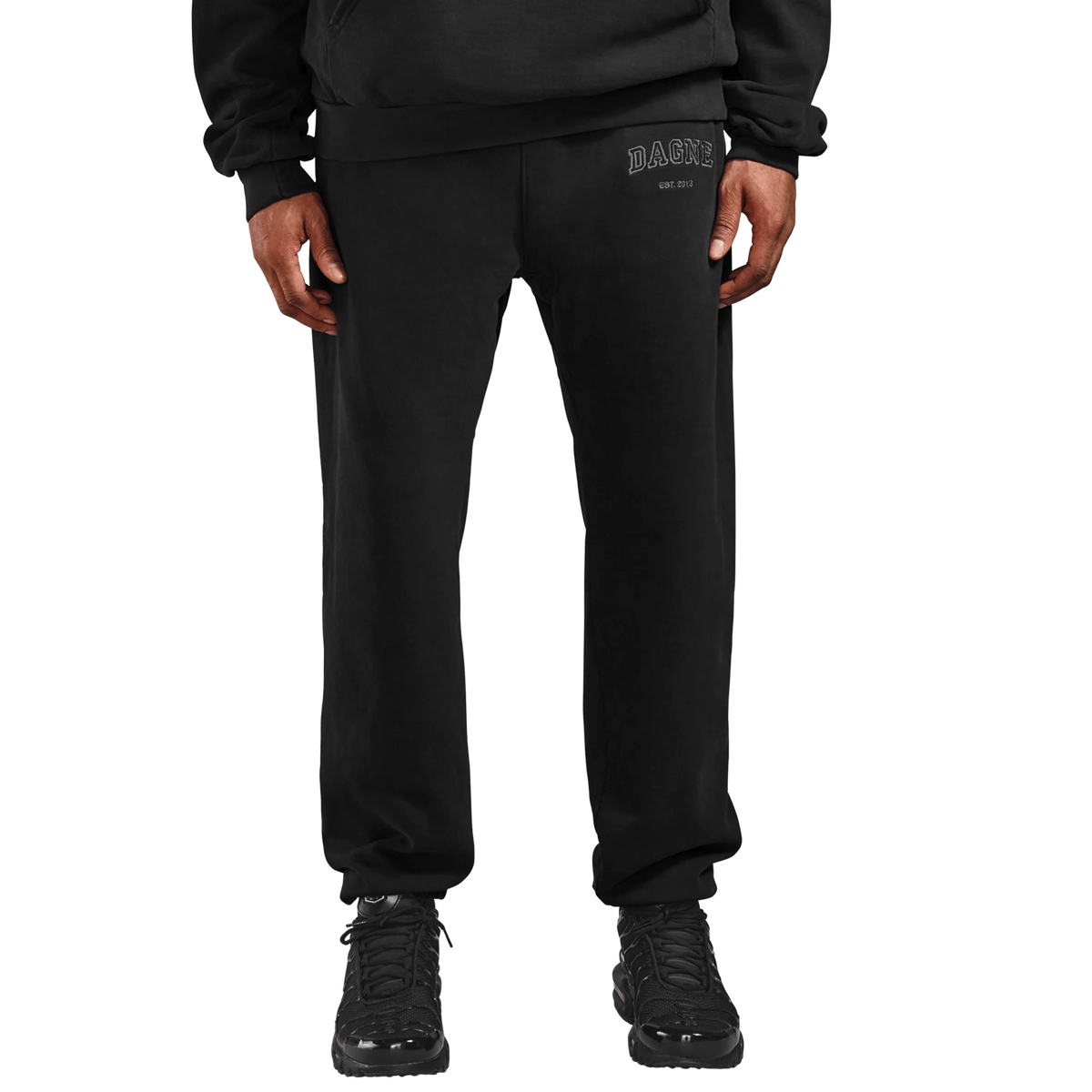 Varsity Logo Sweatpants in Onyx, XS