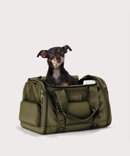Kyoto Pet Carrier in Dark Moss, Large