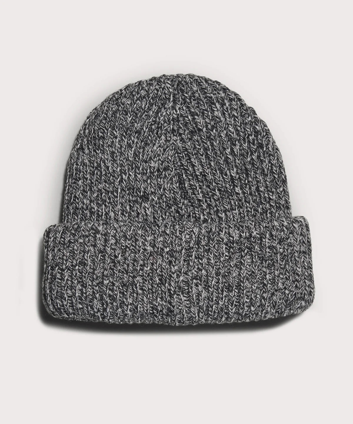 Chunky Knit Beanie in Onyx Marble