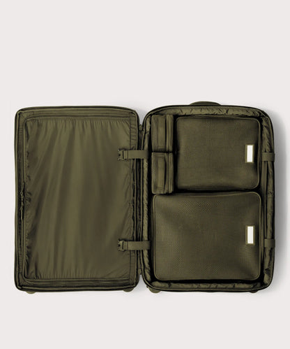 Roma Packing Cube in Dark Moss Air Mesh, Large